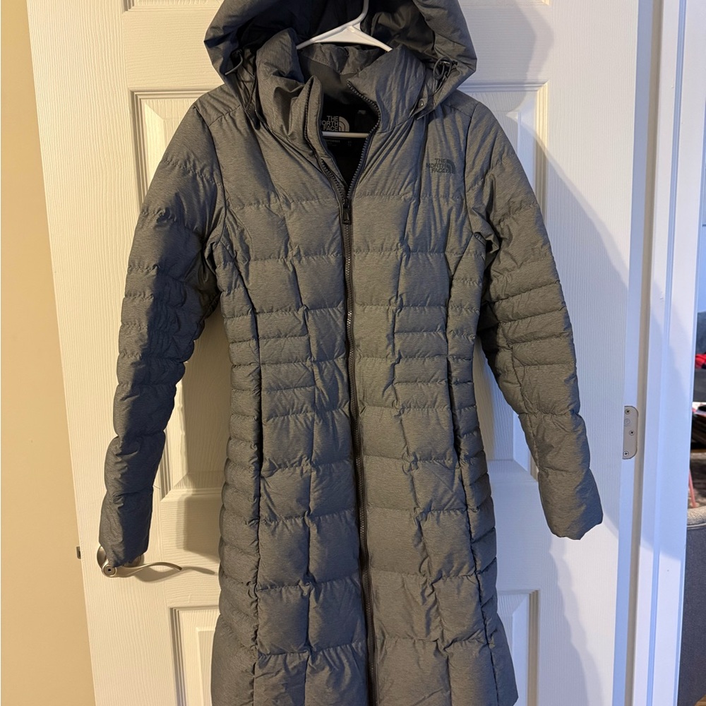 The North Face Women's Long Gray Puffer Jacket